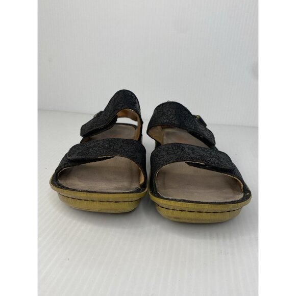 Alegria Verona Finely Black Strappy Slingback Sandals Leather EU 35 US 5 / 5.5 - Picture 4 of 9